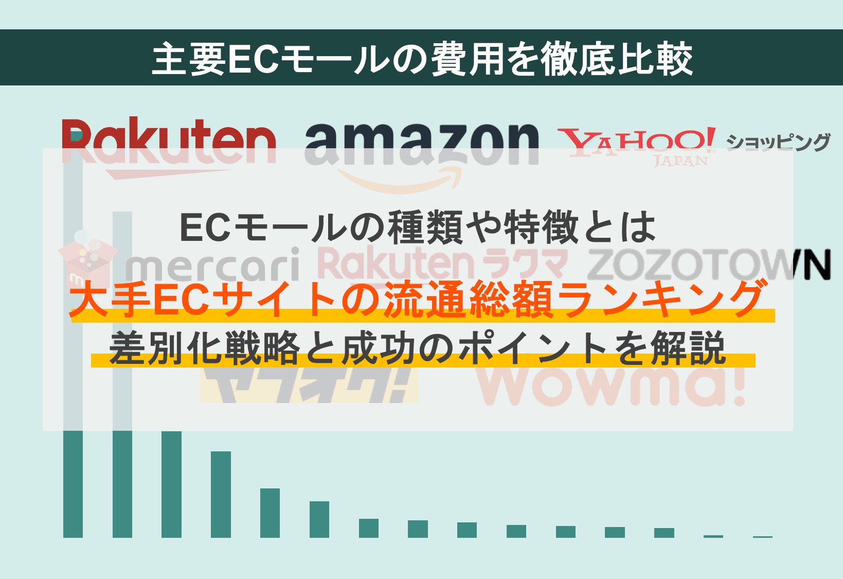 ECモールとは？料金や特徴を比較！自社ECサイトとの違いやメリット・デメリット、売上アップのコツを解説