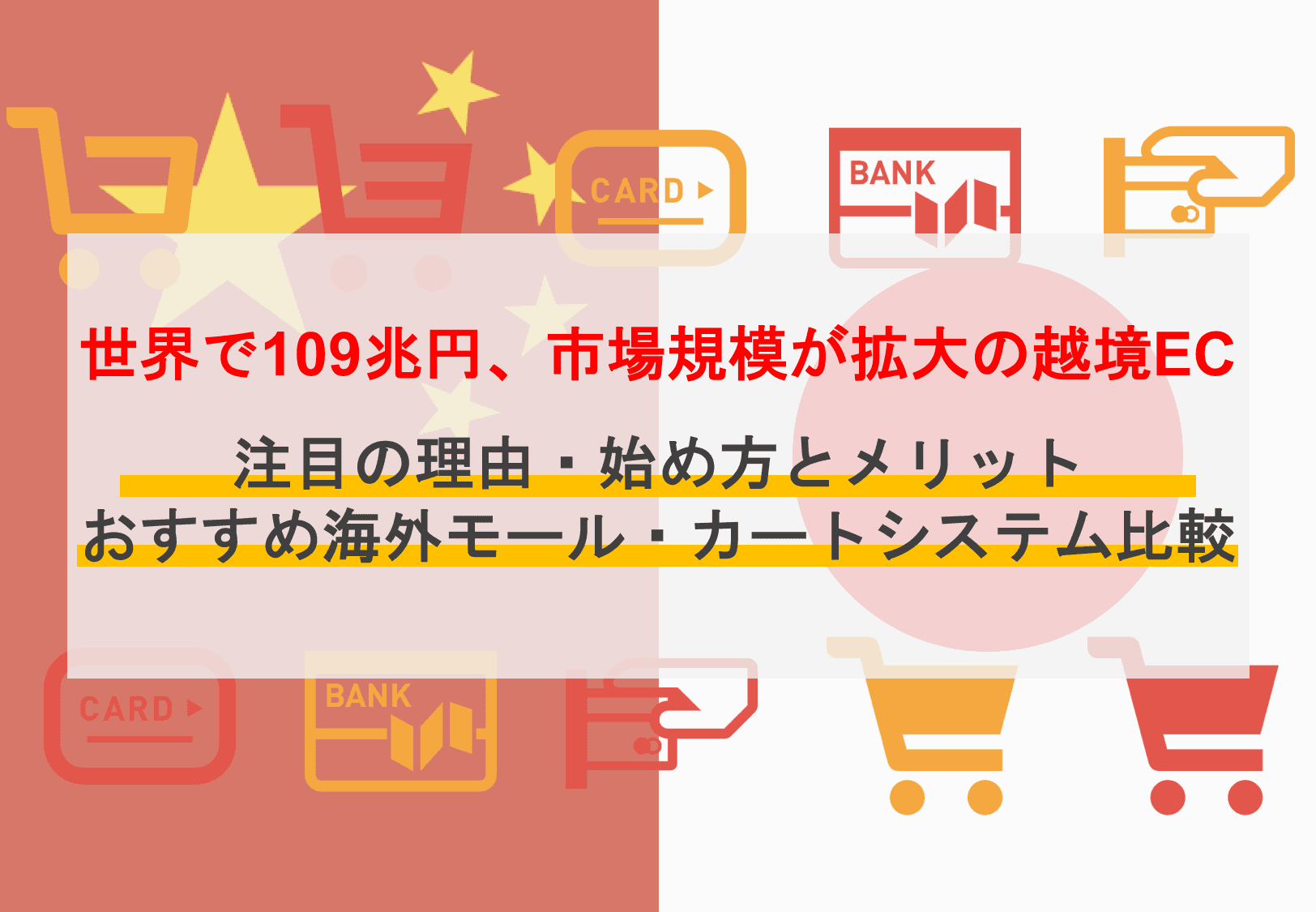 越境ECとは？市場規模の拡大理由・始め方・構築システム&モール比較11選・成功事例とメリットのサムネイル画像