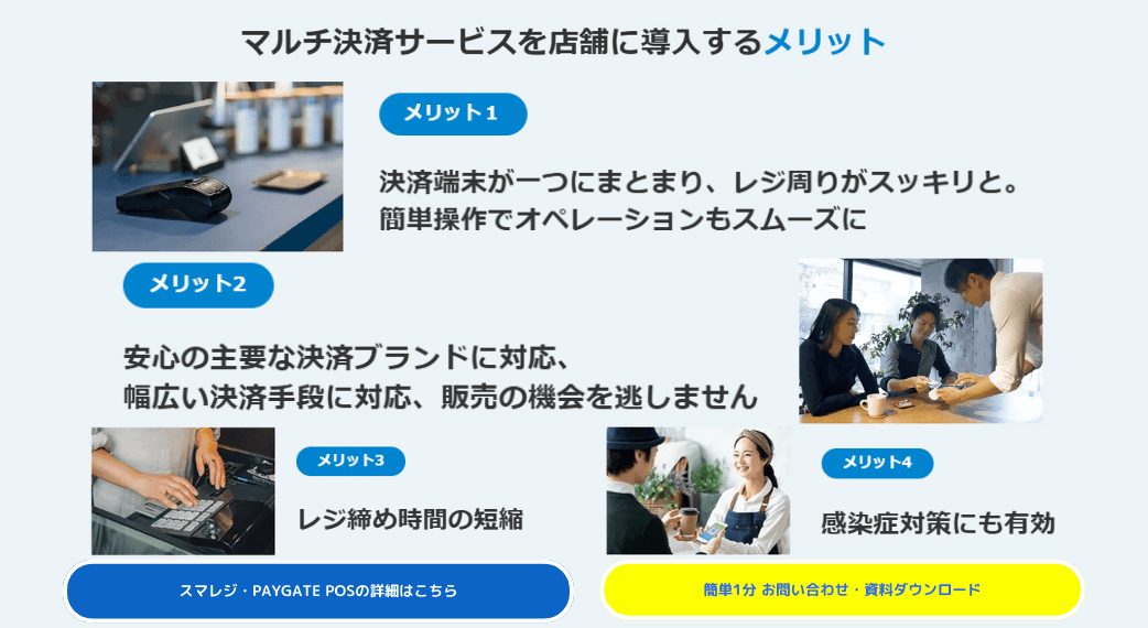 スマレジ・PAYGATE POS紹介画像の2枚目