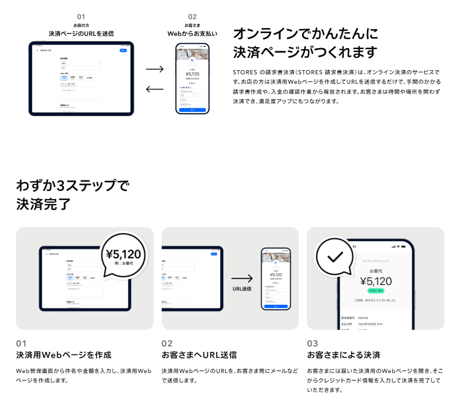 STORES 請求書決済紹介画像の2枚目