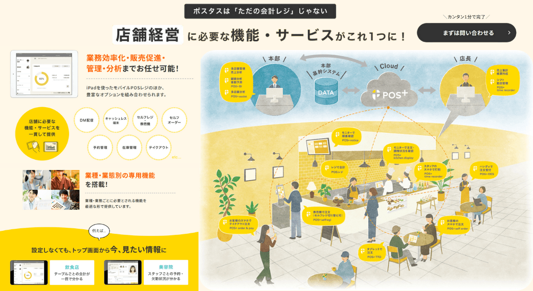 POS+(ポスタス)セルフオーダー紹介画像の4枚目